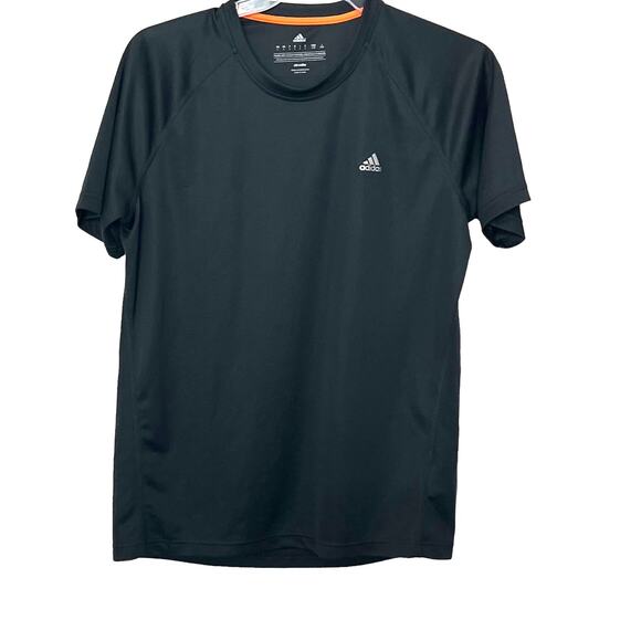ADIDAS CLIMALITE SHORT SLEEVE T-SHIRT, WOMENS, L, SMOKEY GREY, ACTIVEWEAR - Picture 1 of 12